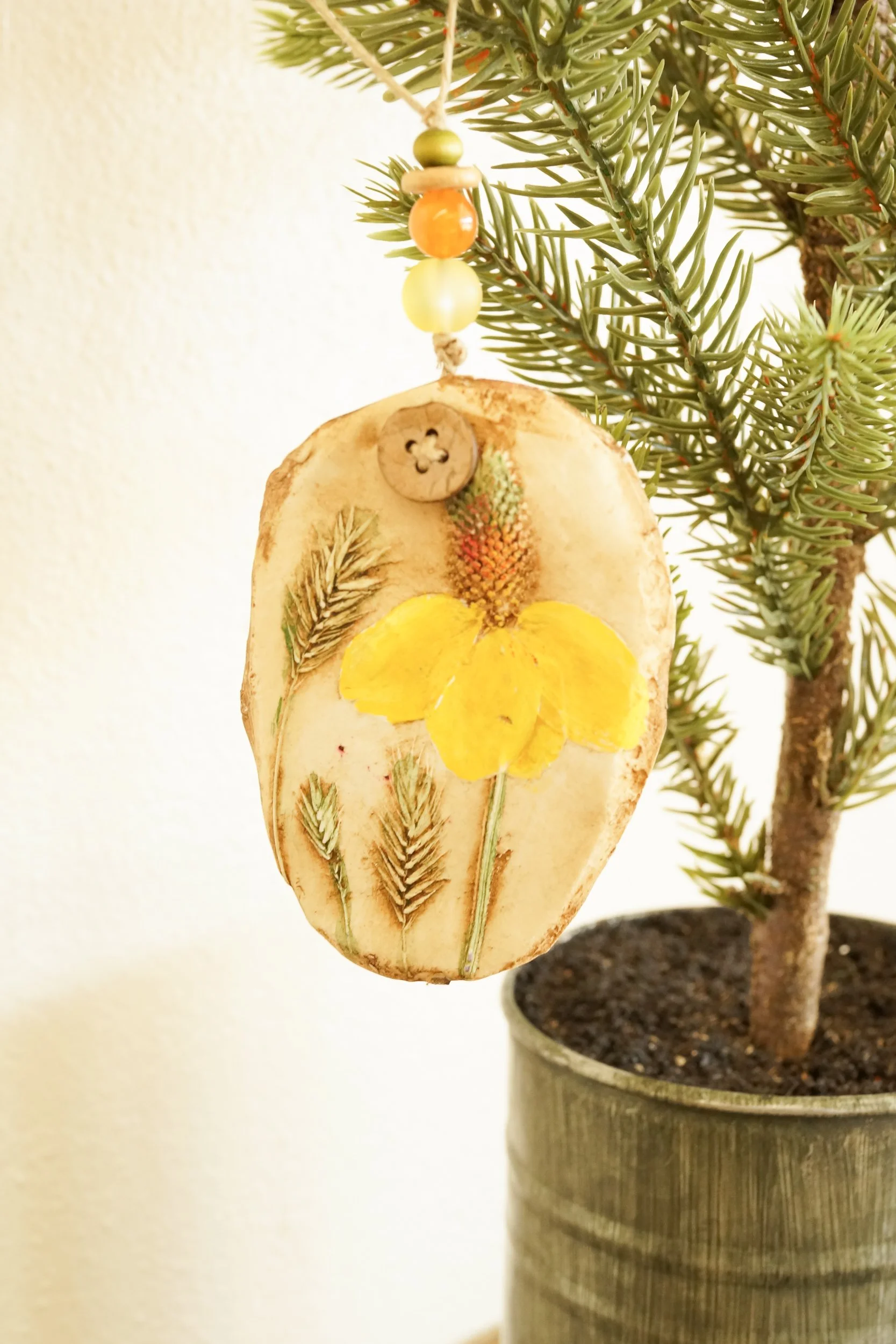 Prairie Flower Ornament Decoration Laura Ingalls Wilder Quote